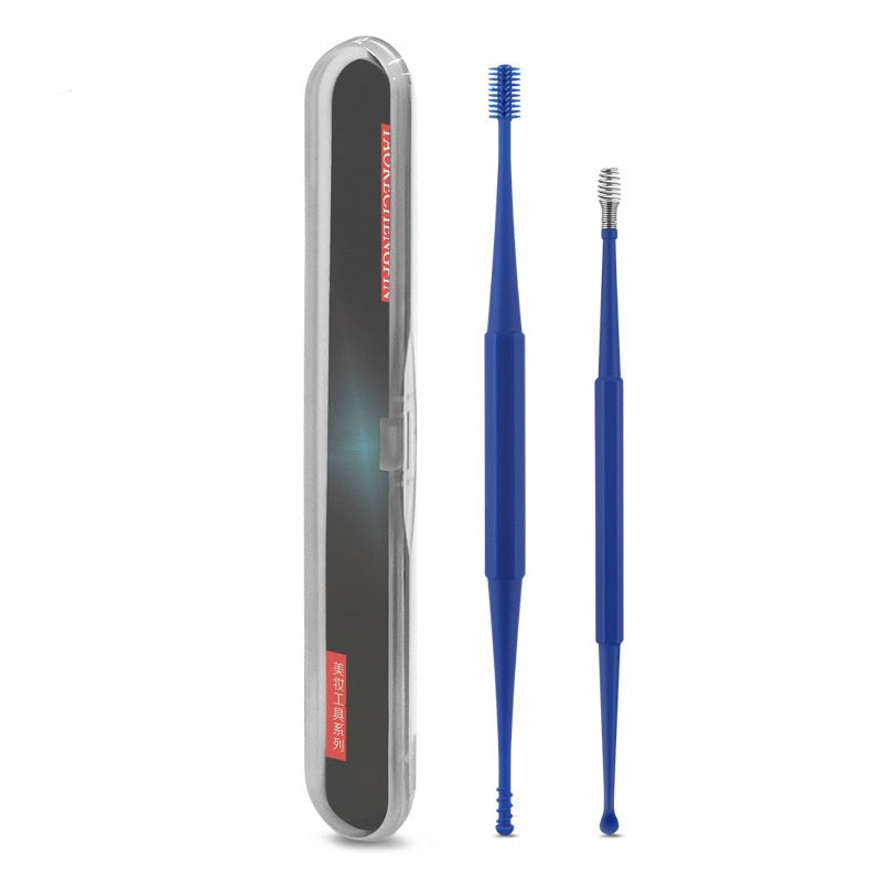 Ear Picking Tools Double-Head Silicone Ear Curette Spiral Massage Device