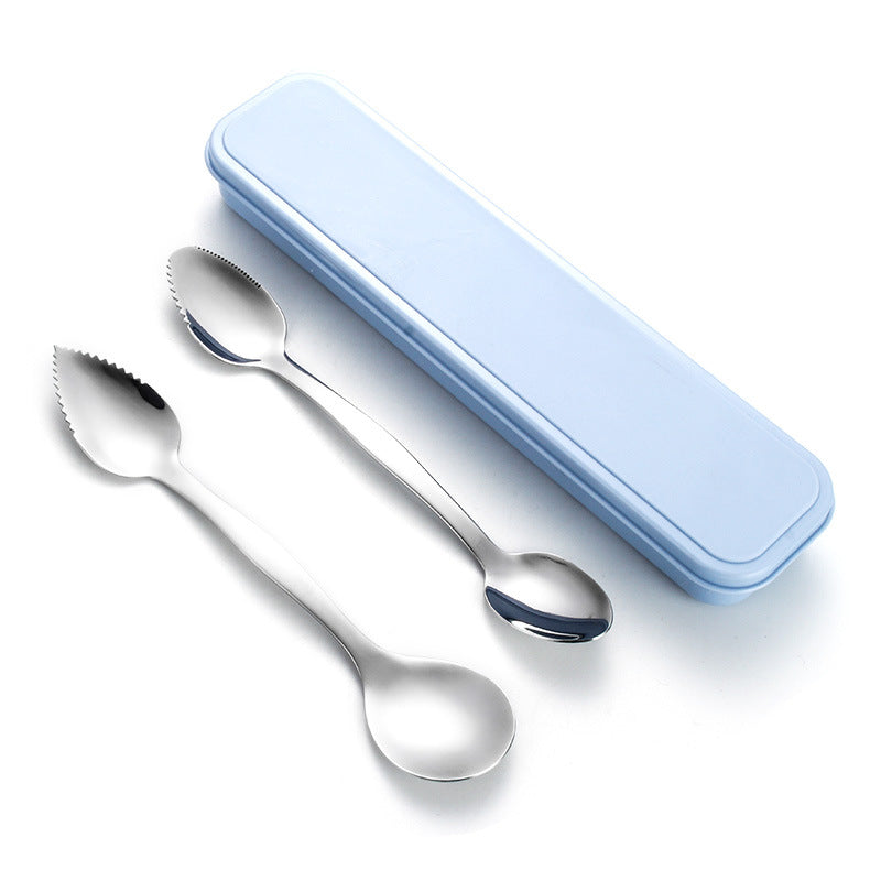 Stainless Steel Double-Headed Mud Scraper for Kitchen and Home Cleaning