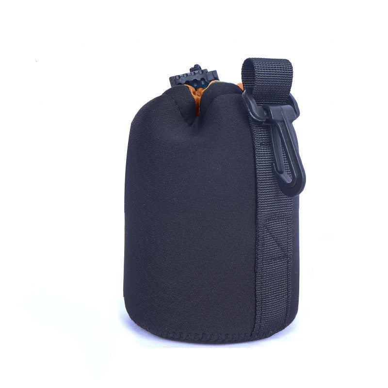Waterproof Neoprene Camera Lens Pouch Bag with Drawstring Protective Cover