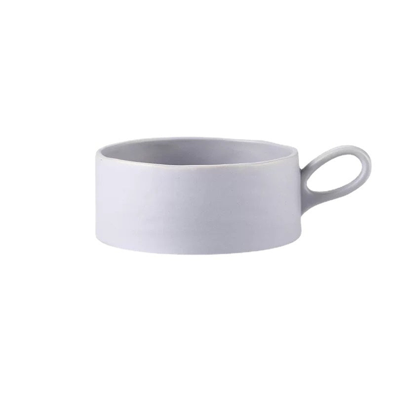 Ceramic Breakfast Cup Set - Multiple Colors, 4.7 Inch Porcelain Tableware