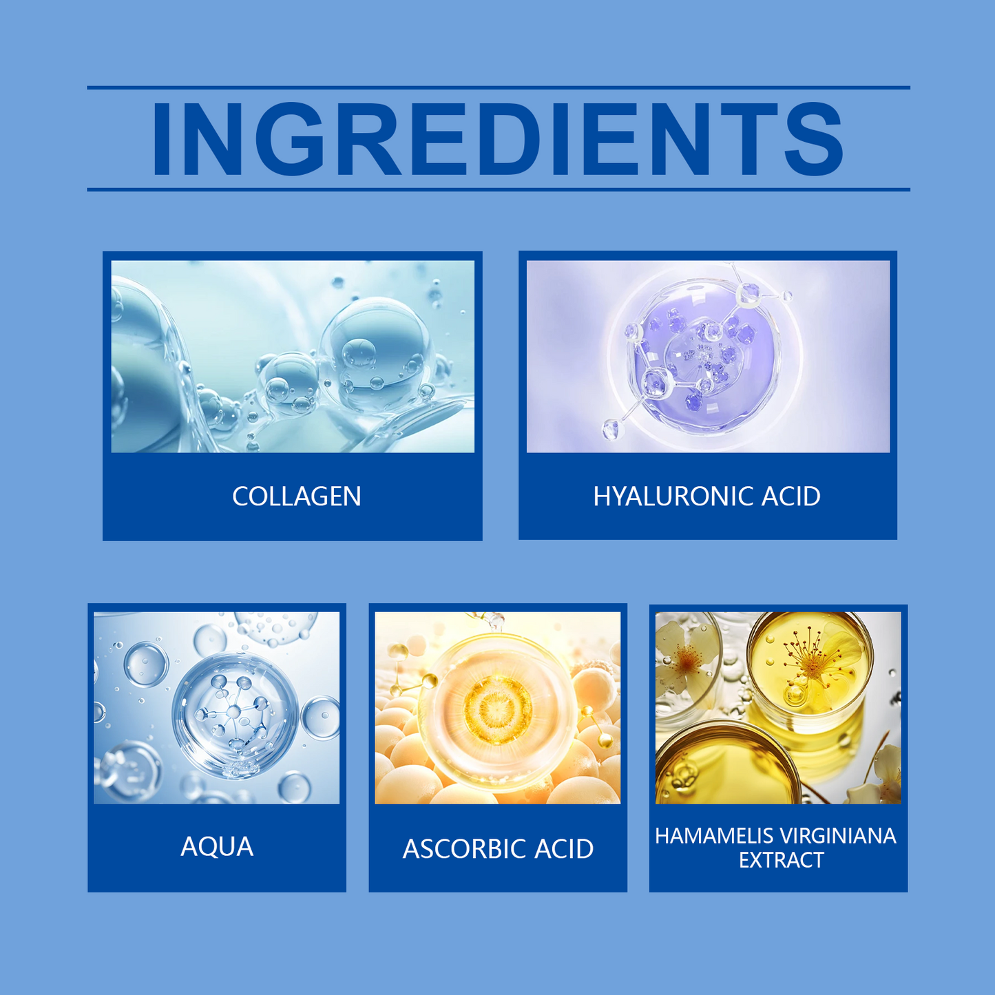 Collagen Face Serum with Vitamin C & Hyaluronic Acid - Anti-Aging Hydration