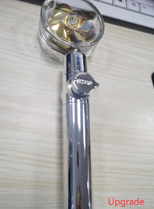 High Pressure Turbo Shower Head with Water Saving Feature & 360° Fan Extension