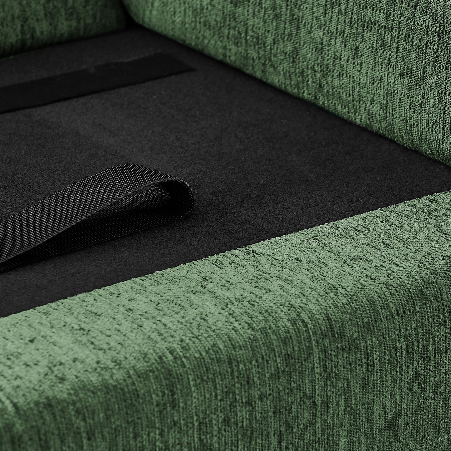 Oversized Pet Sofa Bed - Rectangular Linen Dog Couch for Large Dogs - Olive Green