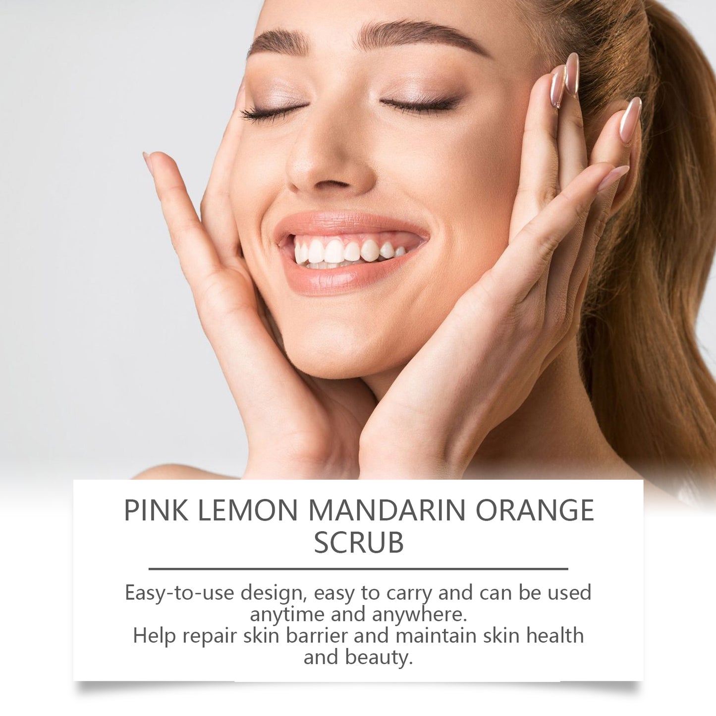 Brightening Facial Scrub with Citrus Extract for Glowing Skin