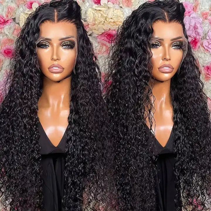 Water Wave Human Hair Lace Front Wig 13x4 & 13x6 Styles for Ladies