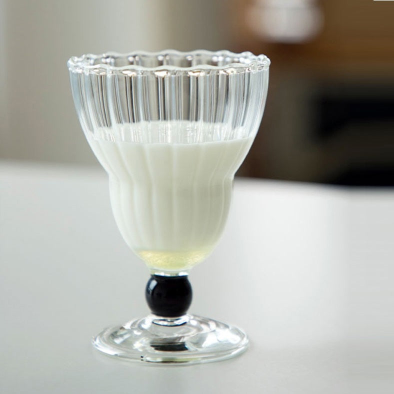 High-Temperature Resistant Glass Juice Dessert Cup - 101-200ml, Kitchen Drinkware