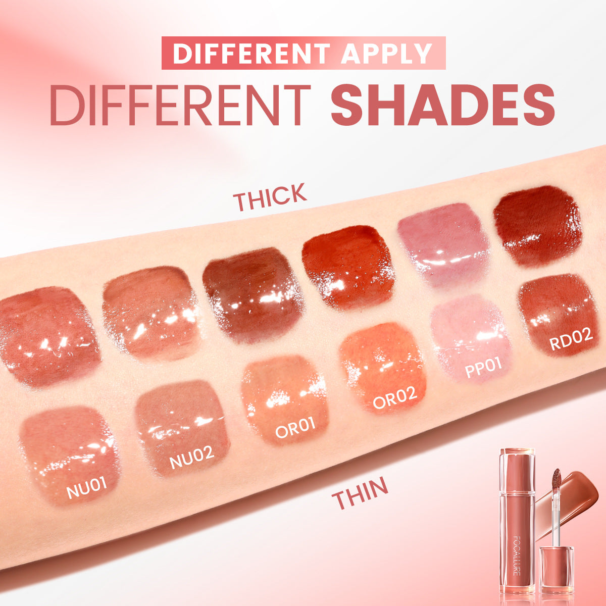 Waterproof Durable Lip Stain - Non-Stick, Long-Lasting Lip Color