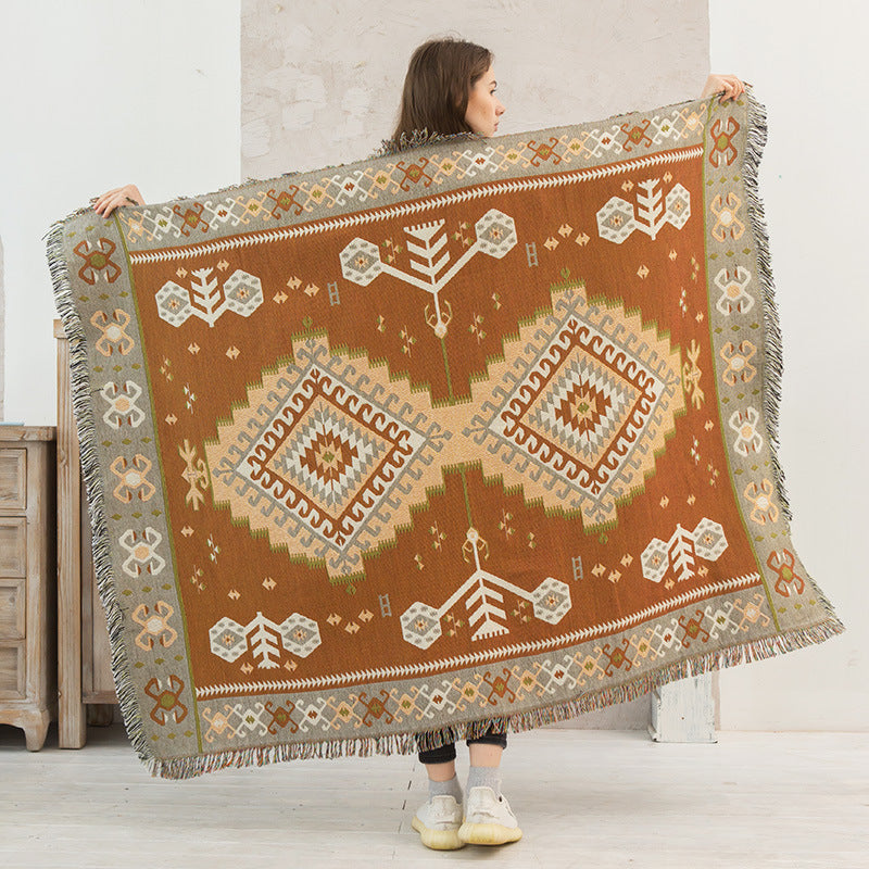 Outdoor Picnic Blanket - Camping & Garden Geometric Pattern Waterproof Throw