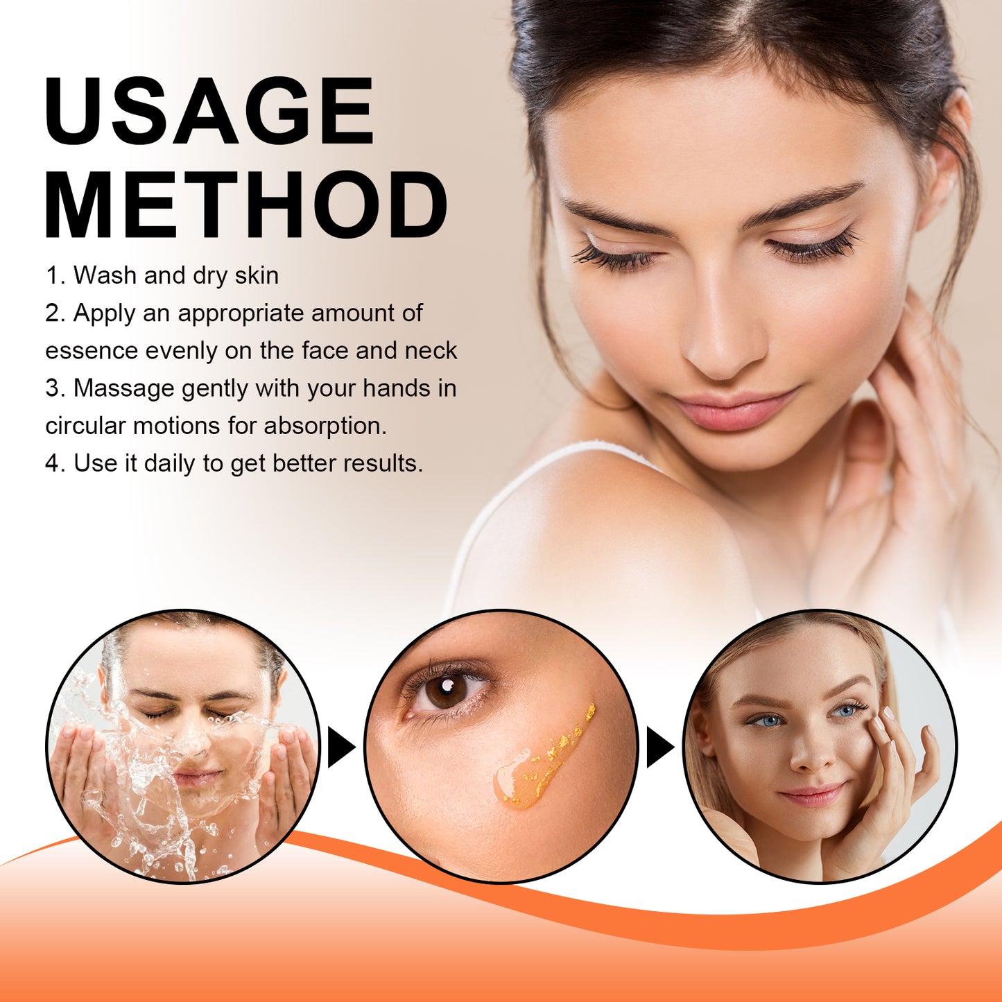 24K Gold Peptide Anti-Aging Serum - Moisturizing & Firming Facial Essence
