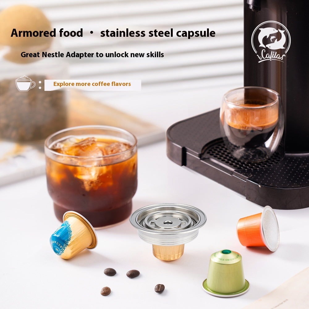 Kitchen Water Filter Housing for Small Capsules - Stainless Steel Reuse Filter