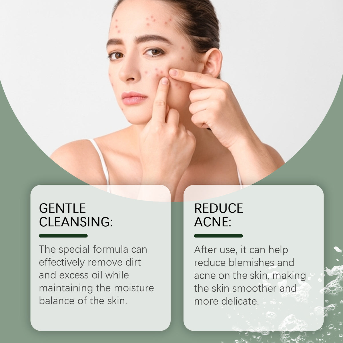 Gentle Facial Cleansing Soap with Aloe - Moisturizing Skin Care 100g