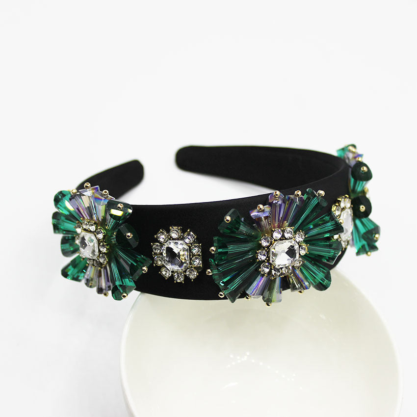 Baroque Flower Alloy Headband - Multiple Colors