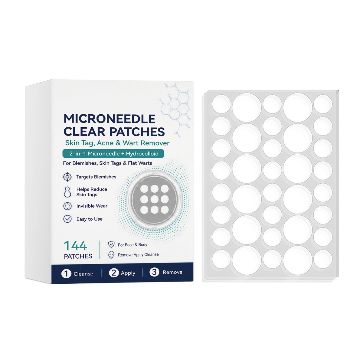 Acne Microneedle Patch - 144 Pieces Per Box