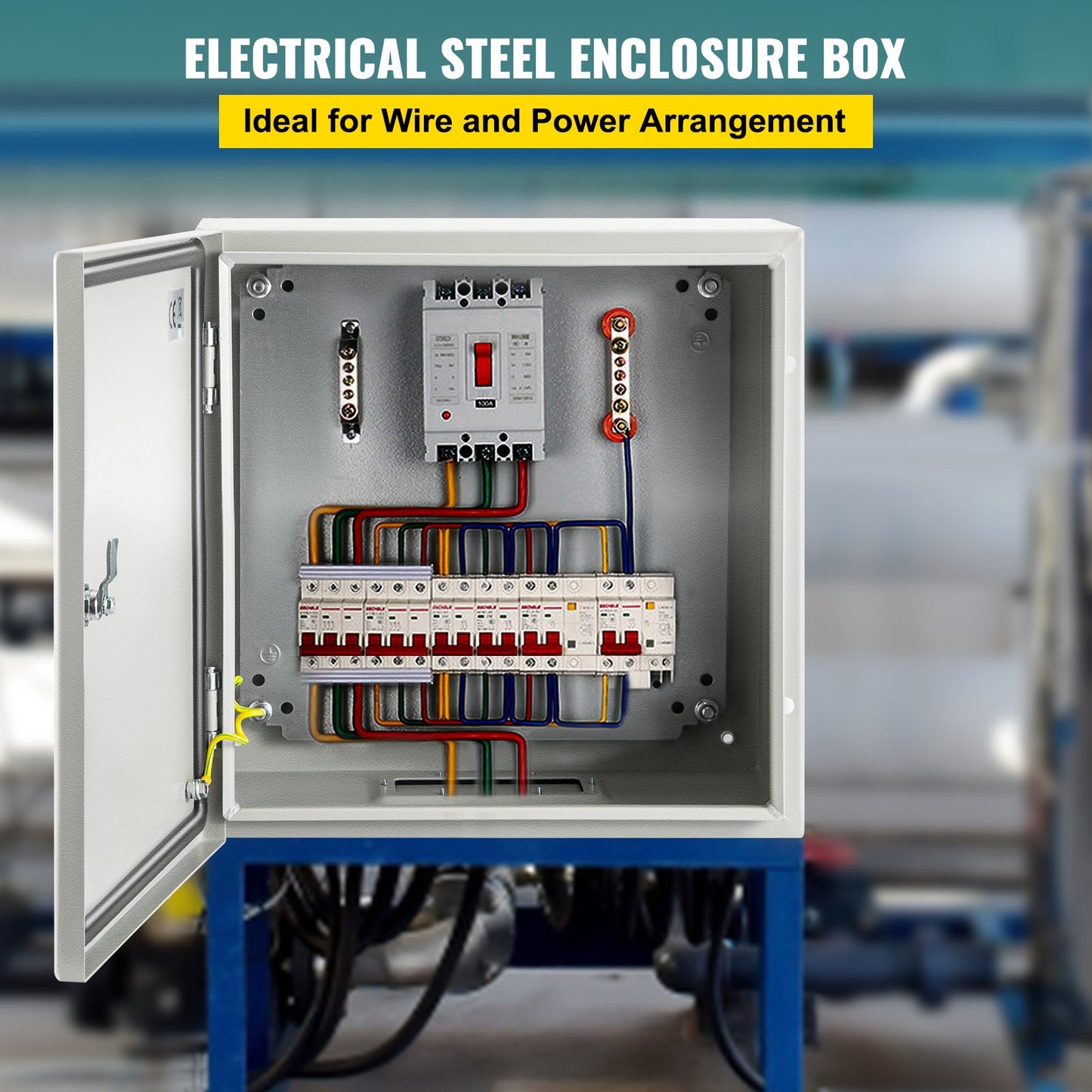 NEMA Steel Electrical Enclosure Box 20x20x6 Inch Waterproof Dustproof IP66