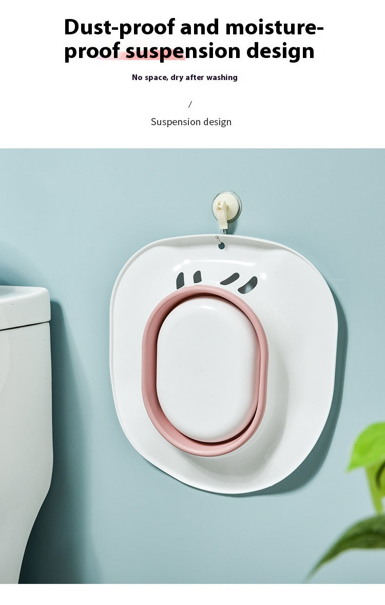 Foldable Bidet Basin for Maternity Care - Squat-Free Portable Bathroom Sink
