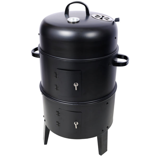 16-Inch Charcoal Smoker Grill - Portable Outdoor Cooking
