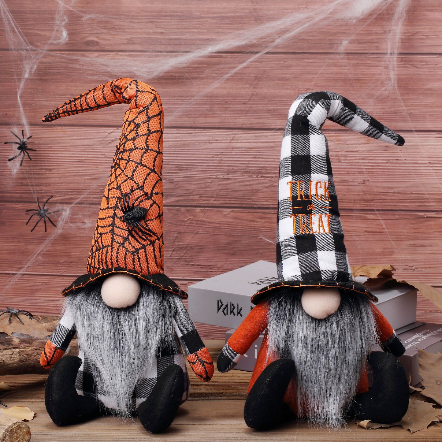 Halloween Faceless Doll Ornament - Embroidered & Spider Style Decorations
