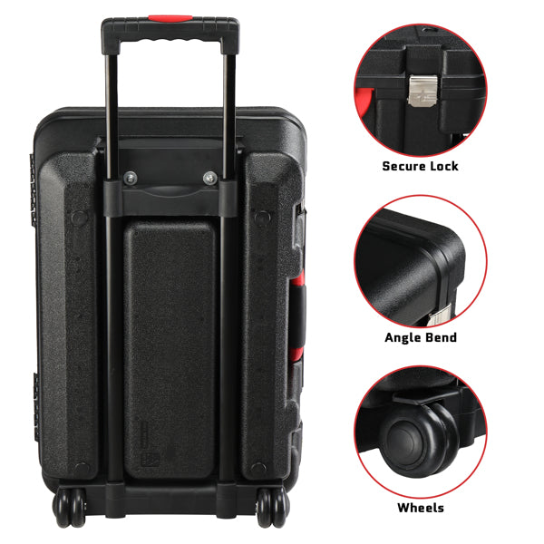 599-Piece Power Tool Set with 21V Cordless Drill and Rolling Toolbox