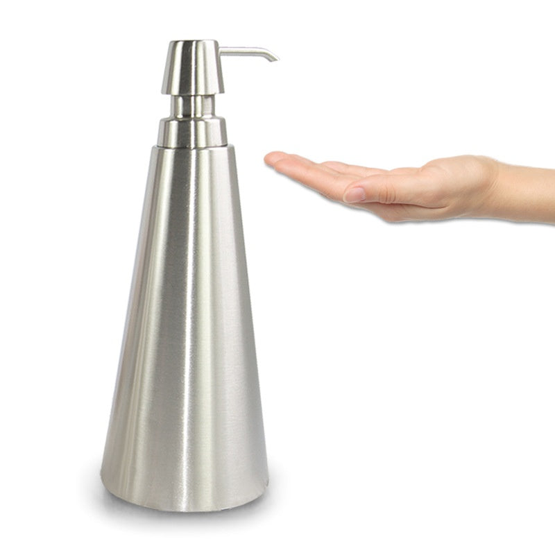 Stainless Steel Hotel Lotion Dispenser for Soap - Modern Minimalist Bathroom Storage