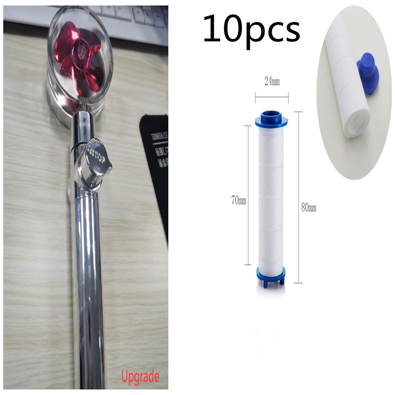 High Pressure Turbo Shower Head with Water Saving Feature & 360° Fan Extension