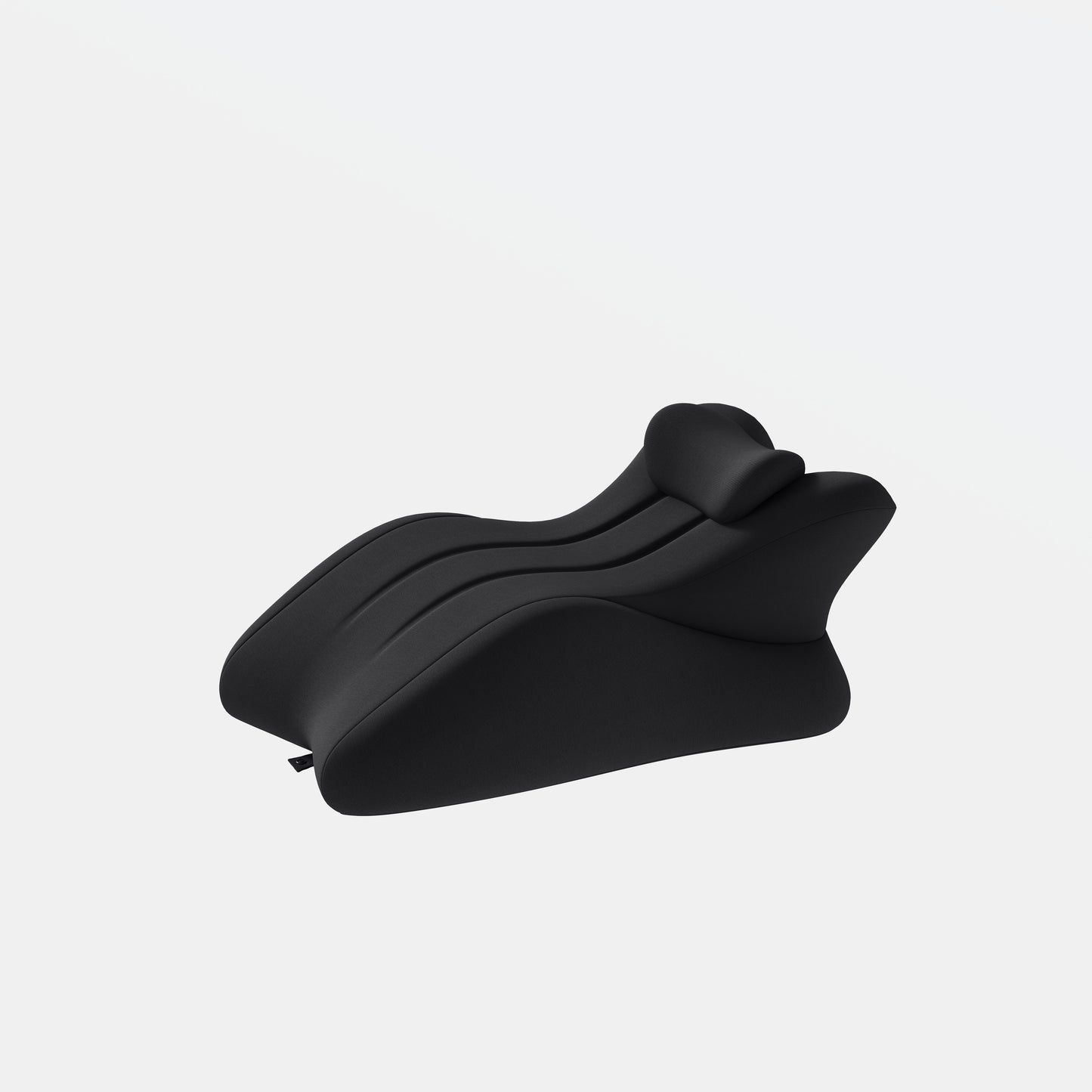 Ergonomic Memory Foam Support Pillow for Couples - Black