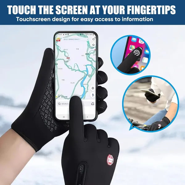 Waterproof Thermal Winter Gloves for Cycling, Hiking & Outdoor Sports