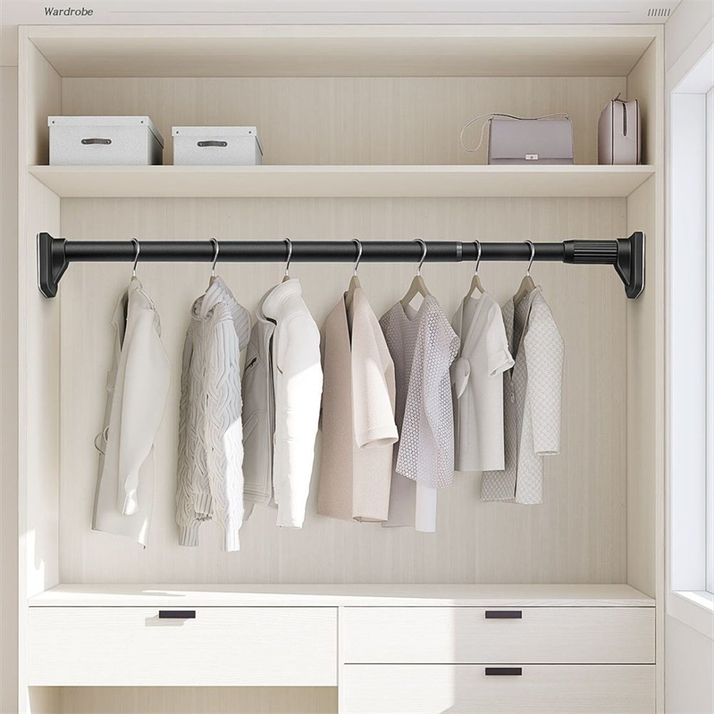 Adjustable Telescopic Clothes Drying Rod for Home & Balcony Storage