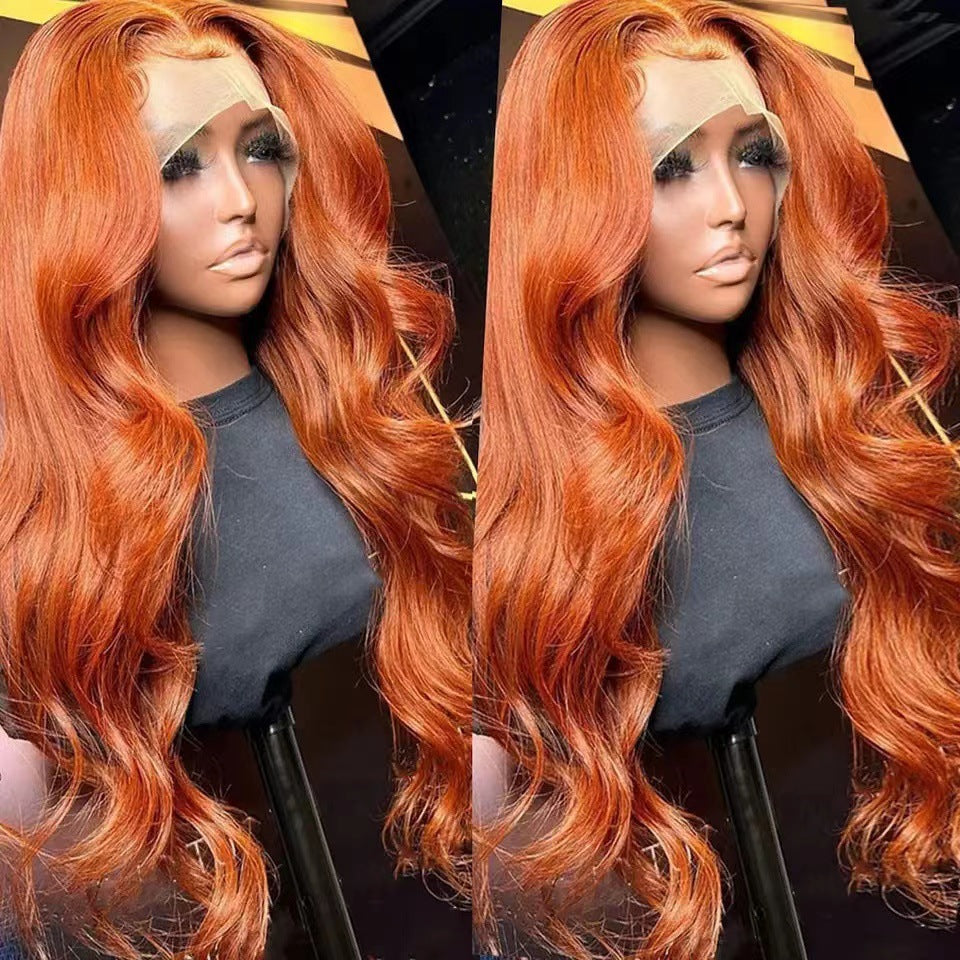 Long Curly Wig with Lace Front Cap for Women - Heat-Resistant Synthetic Hair