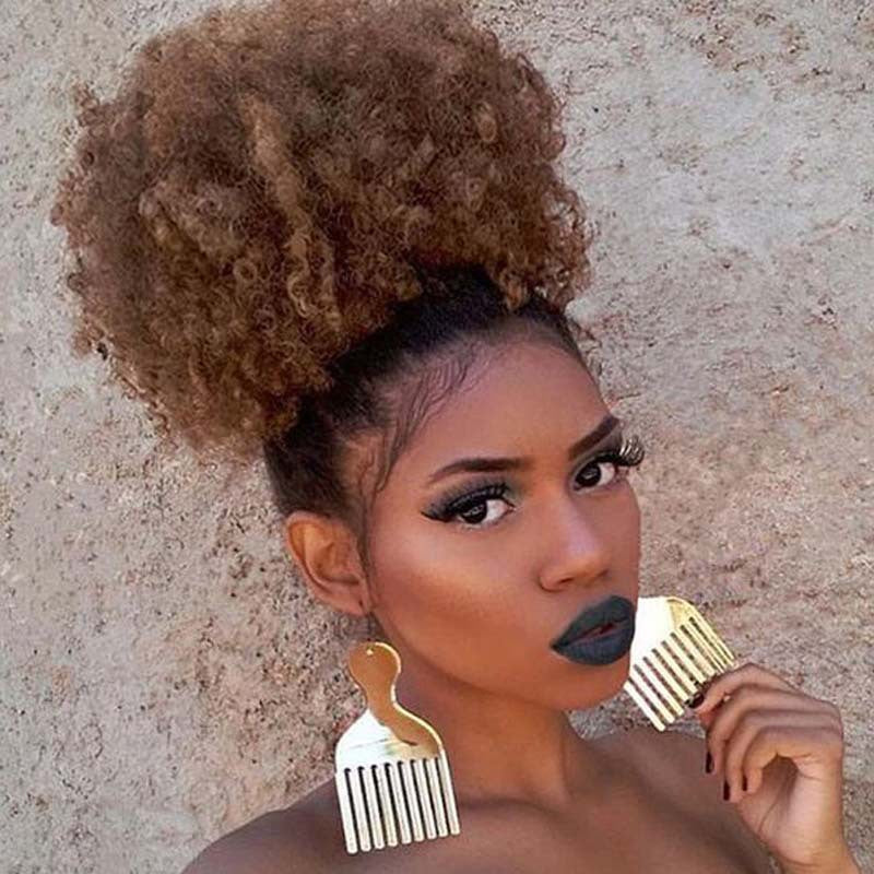 Large Afro Fluffy Micro-Curly Wig