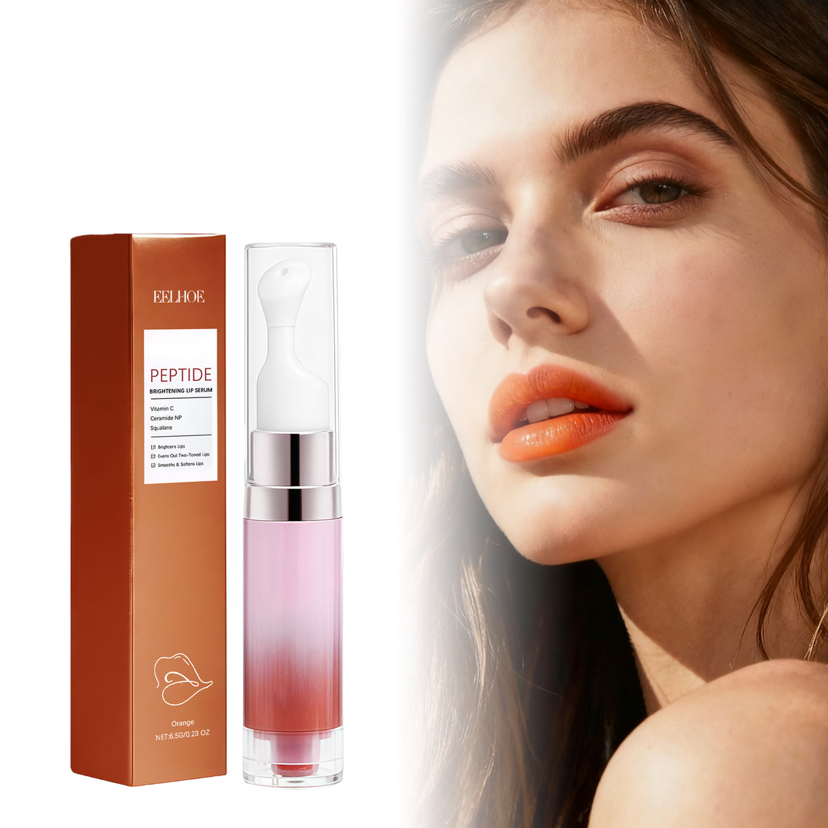 Skin Brightening Moisturizing Lip E Ssence Orange 6.5g 1 Box