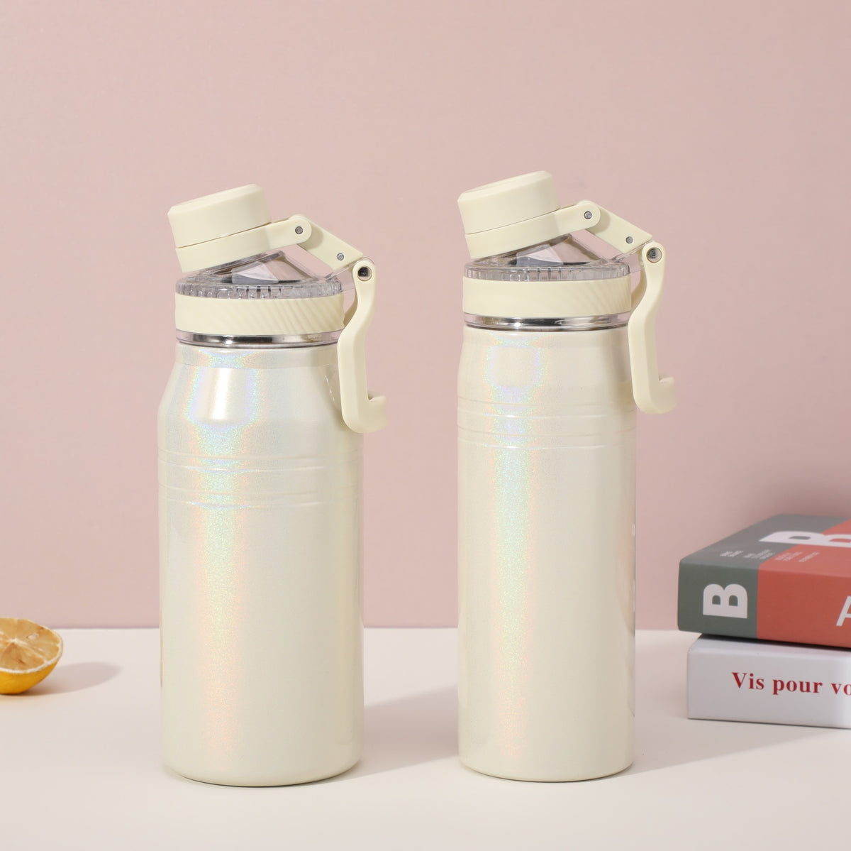Portable Stainless Steel Sports Drink Cup with Strap - Home & Travel Use