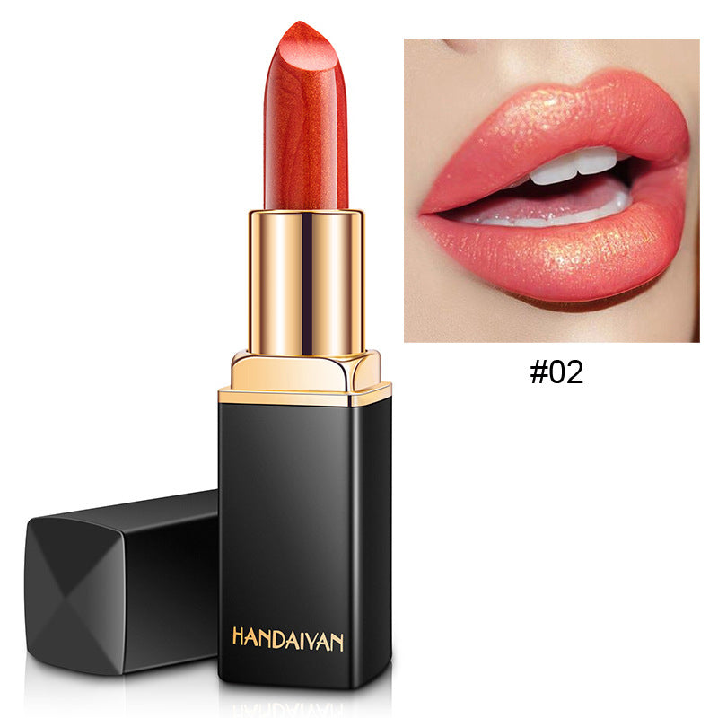 Mermaid Metallic Lipstick - Color Changing Pearlescent Lip Color with Temperature Effect