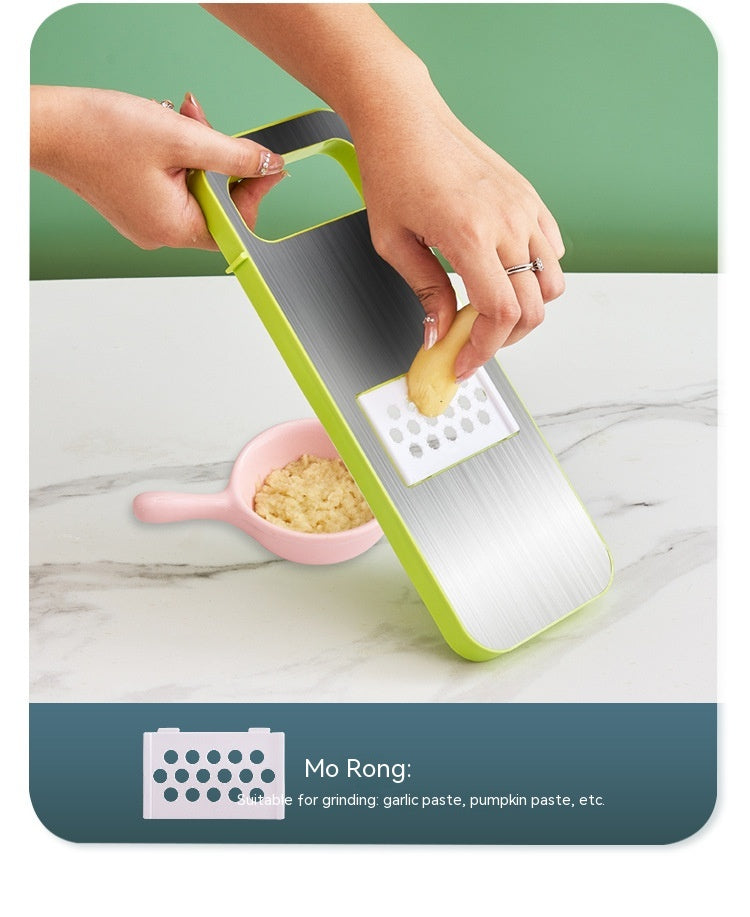 Multi-Function Vegetable Chopper with Stainless Steel Cutter and Storage