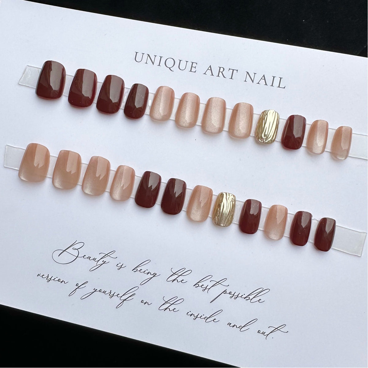 Women's Nail Art Kit with Detachable Color Variants - Spicy White Armor Design