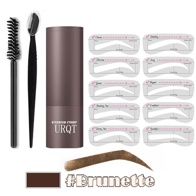 One Step Eyebrow Shaping Kit with Stencils & Brow Gel - Multiple Colors
