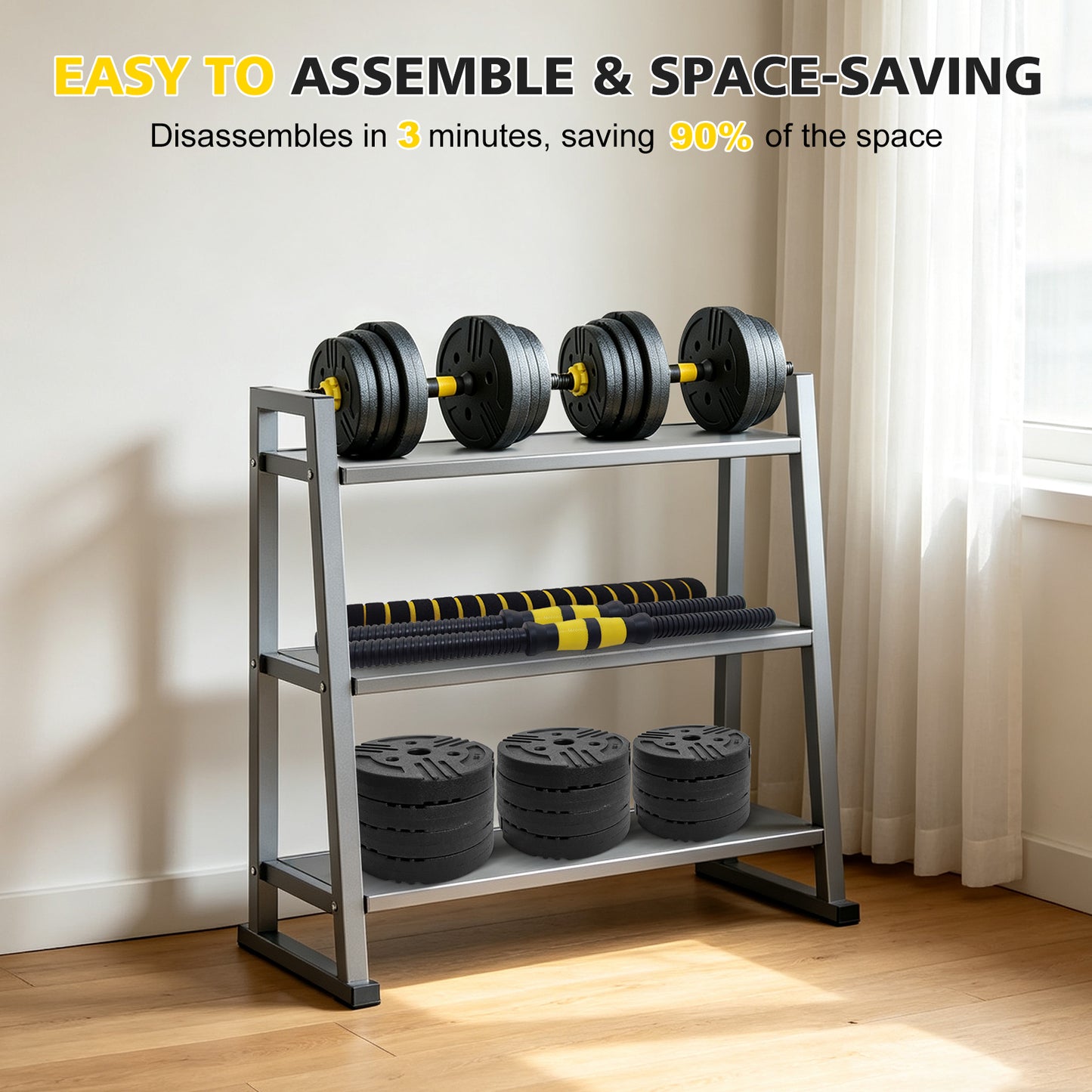 Adjustable 45 lbs Dumbbell Set - Multifunctional Weight Training