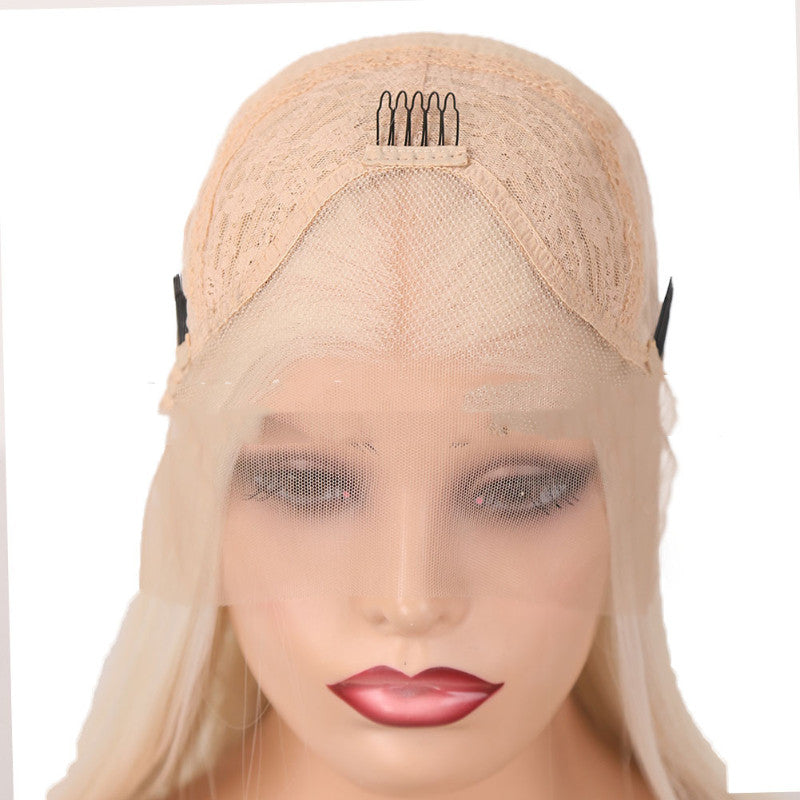 Women's Lace-Front Synthetic Hair Wigs with Long Curly Hair - Multiple Sizes