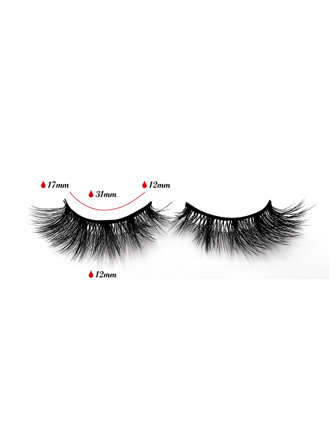 3D Faux Mink False Eyelashes - Voluminous Cluster Style, 5 Pairs