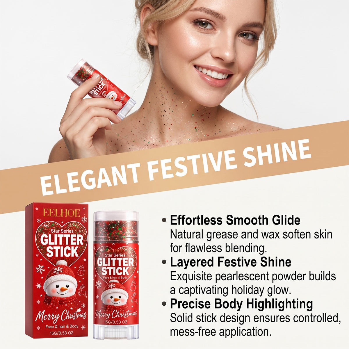 Christmas Body Glitter Stick - 15g