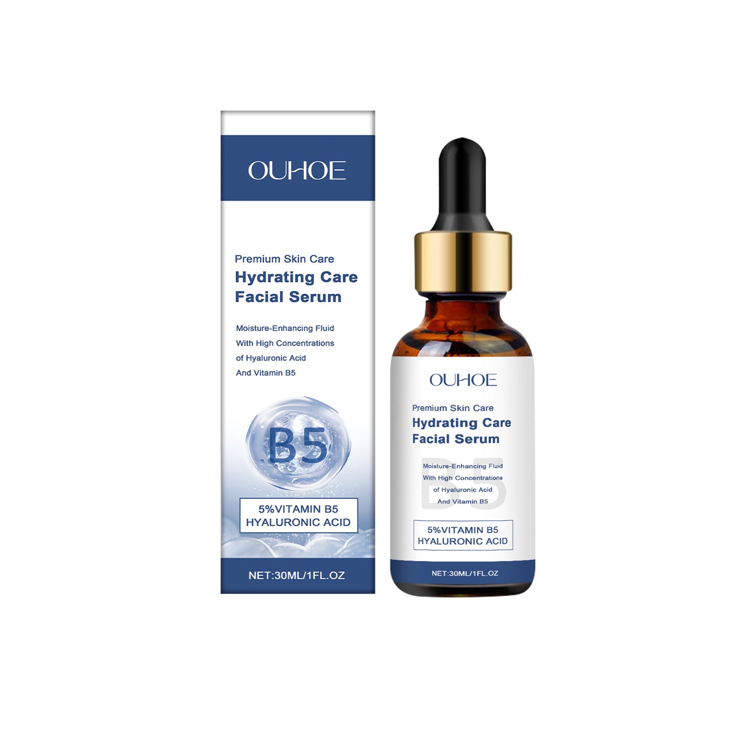 B5 Facial Moisturizing Serum with Hyaluronic Acid - 30ml Hydrating Essence