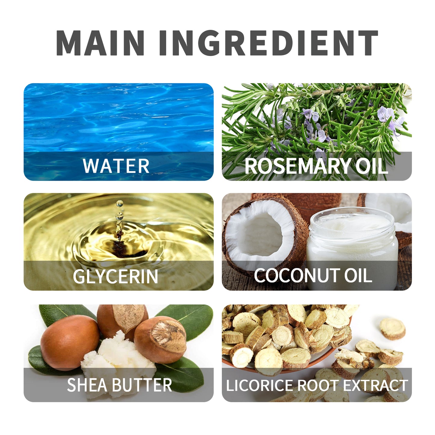 Hair Growth Scalp Massage Roller Ball with Rosemary & Coconut Oil