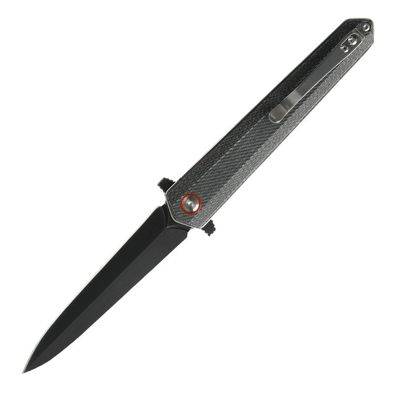 Multifunctional Folding Knife for Camping and Survival - D2 Steel, Portable