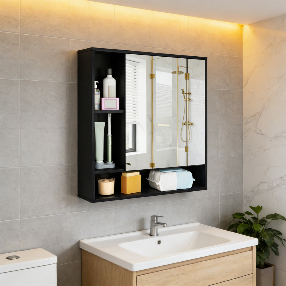 Wall Mounted Bathroom Cabinet With Mirror Single Door For The