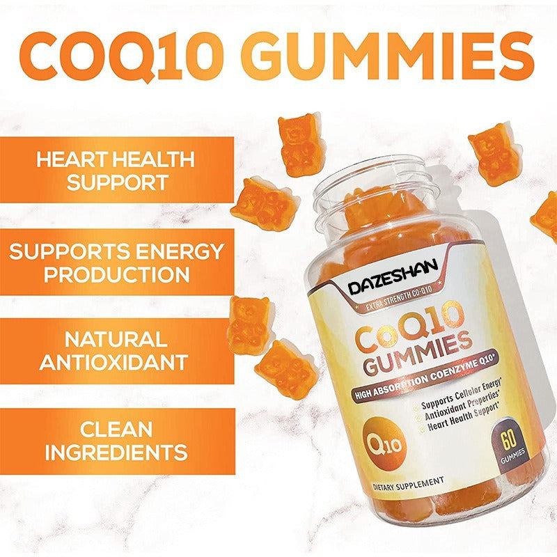 CoQ10 Gummies with Vitamin C, D & A - Fruit Flavor