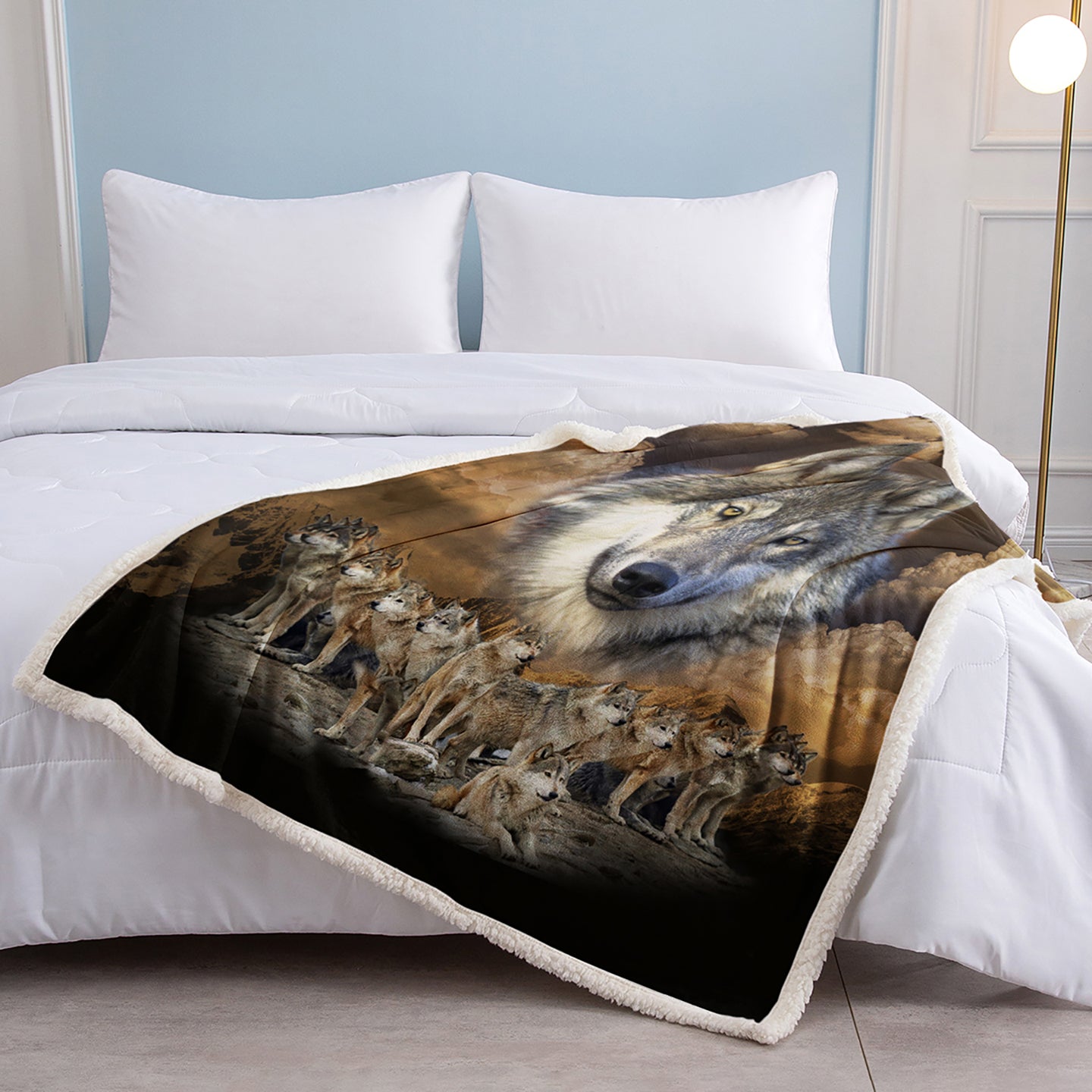 Sherpa Fleece Blanket - Cozy Warm Plush Throw 50x60" & 60x80"