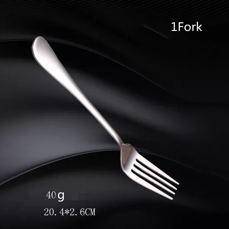 Stainless Steel Cutlery Set with Fork and Spoon - Western Style Kitchen Utensils