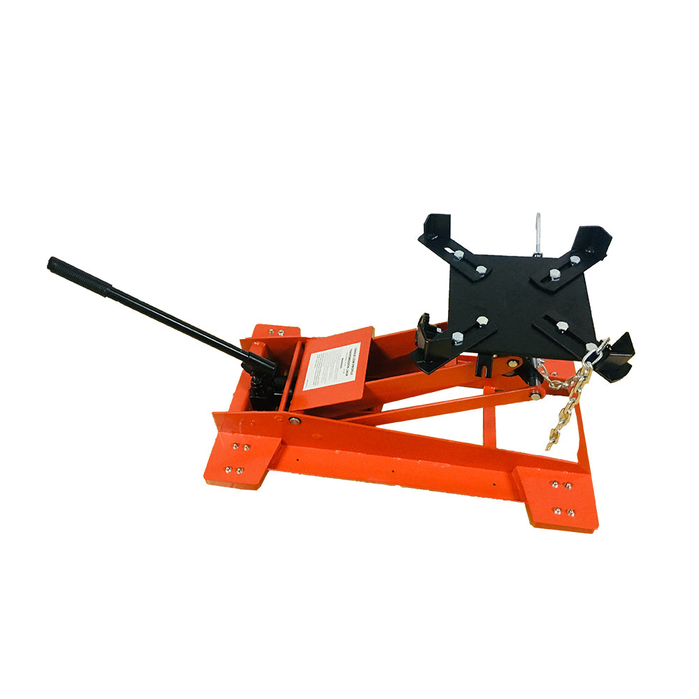 Hydraulic Transmission Jack 0.5 Ton Low Profile Steel Heavy Duty Tool - Red