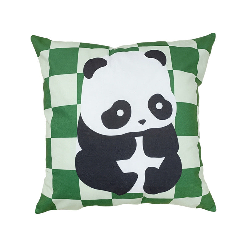 Cute Panda Plush Pillow Cover 45x45cm Throw Cushion for Living Room