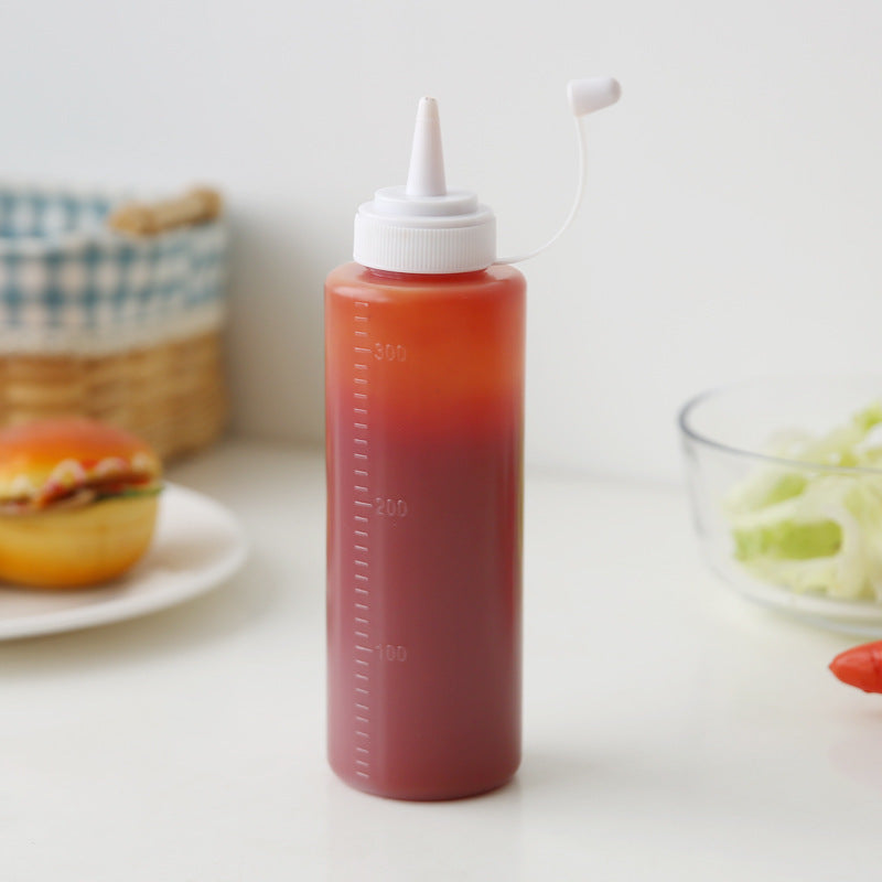 Food Grade Plastic Squeeze Bottle for Seasonings 200ml/300ml - Eco-Friendly Kitchen Storage