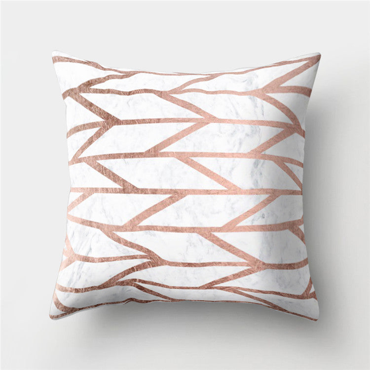 Velvet Leather Cushion Cover Sofa Pillowcase Modern Home Decor 45x45cm